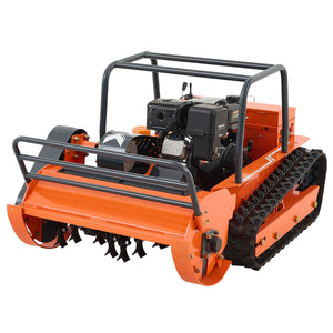 31.5" Remote Control Lawn Mower, 13.6HP Hybrid Power, Adjustable Height, 45°Slope Climbing