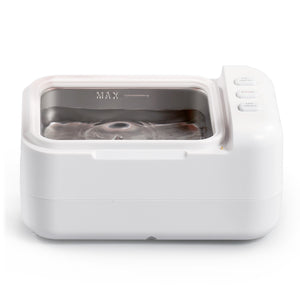 24W Ultrasonic Cleaner with 46kHz, 200mL Capacity, U-VC Light, and 2 Timer Settings for Jewelry, Retainers, Dentures, and Aligners