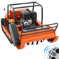 31.5" Remote Control Lawn Mower, 13.6HP Hybrid Power, Adjustable Height, 45°Slope Climbing