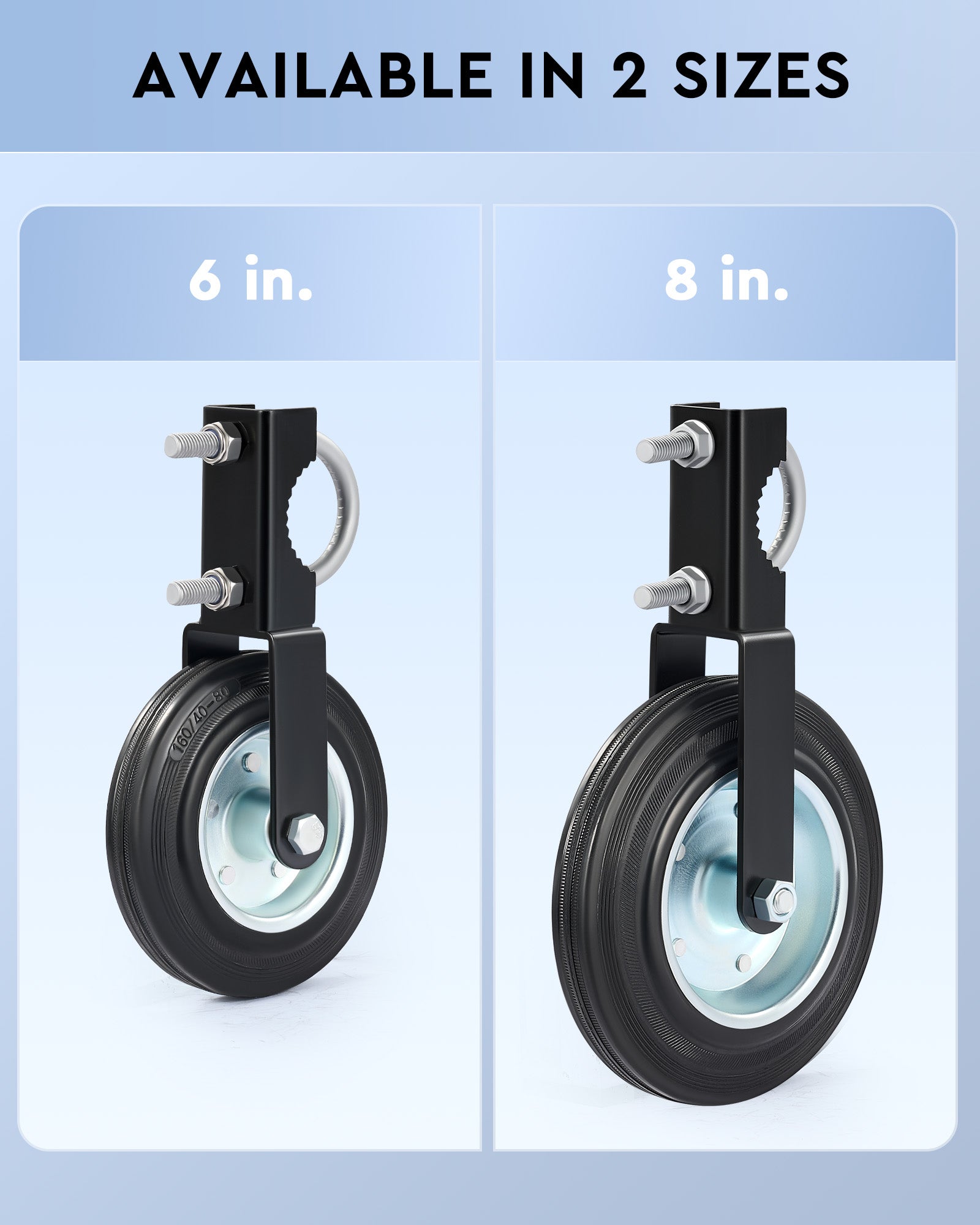 CO-Z 8 inch Gate Wheels for Metal Swing Gate