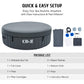 CO-Z 6-Person Portable Hot Tub, 6.8ft Inflatable Spa with 130 Bubble Jets, Heater & Pump, 265gal, Gray