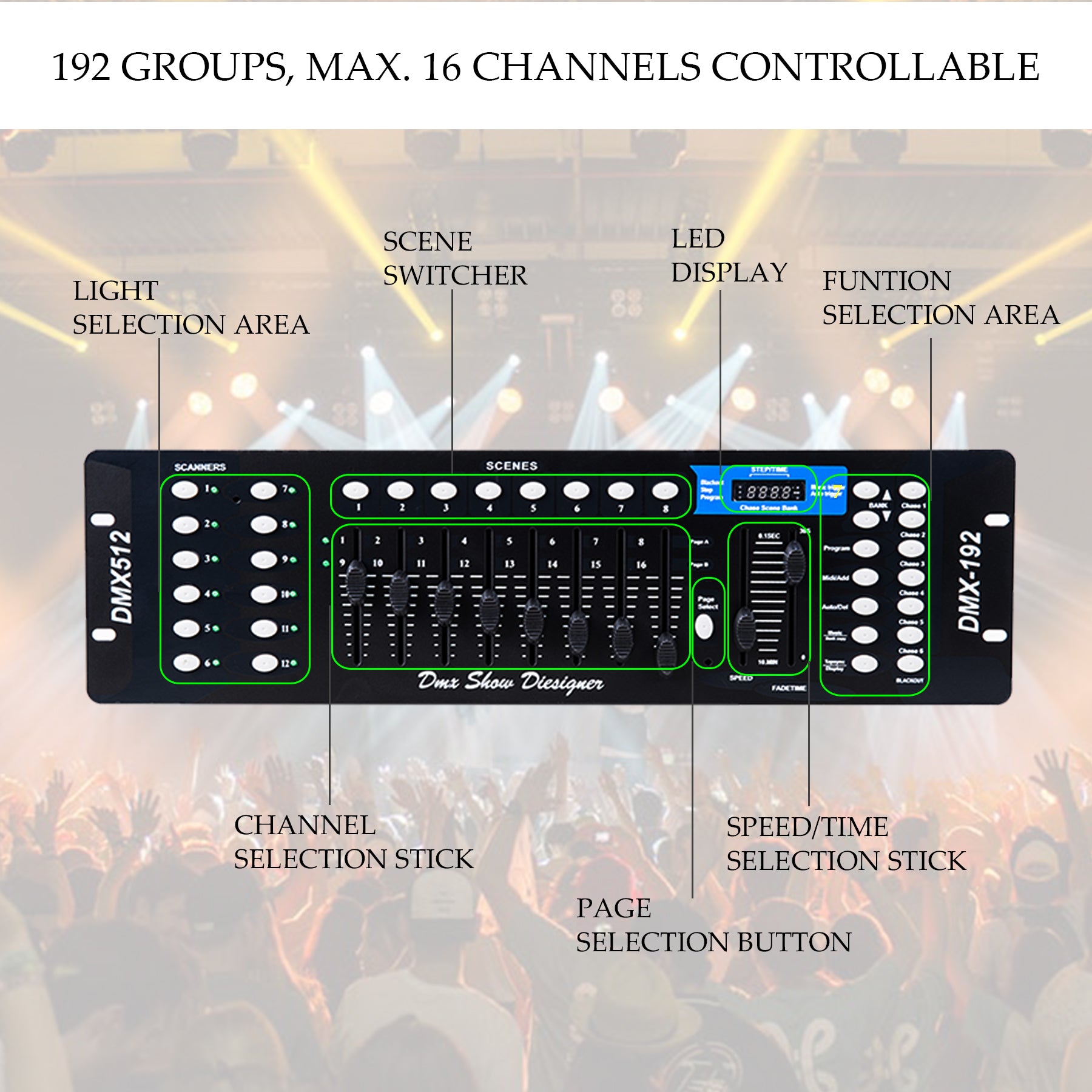 192-DMX-512-Stage-Light-Controller