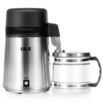 CO-Z Stainless Steel Water Distiller, 4L Home Countertop Purifier