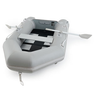 CO-Z 7.5ft Inflatable Boat for 2 PVC Dinghy Raft 660lb with Aluminum Oars & Pump