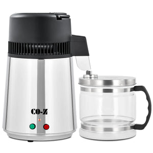 CO-Z 4L Water Distiller, Stainless Steel Purifier with Auto Shutoff