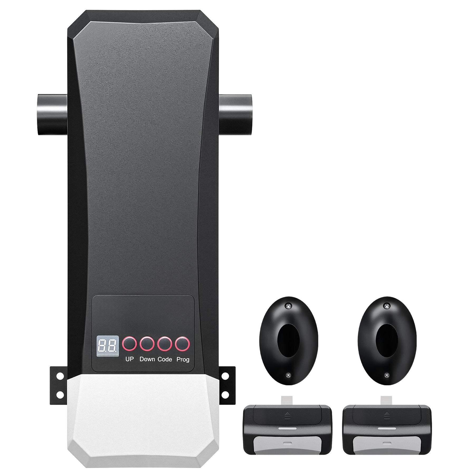 ZUMI Wall Mount Automatic Garage Door Opener with 2 Remotes & Infrared