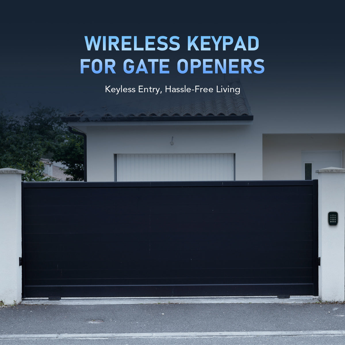 Gate With Keypad CO-Z Wireless Keypad Gate Opener (Digital Keypad IP54)