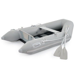 CO-Z 7.5ft Inflatable Boat for 2 PVC Dinghy Raft 660lb with Aluminum Oars & Pump