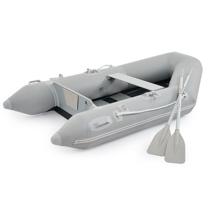 CO-Z 7.5ft Inflatable Boat for 2 PVC Dinghy Raft 660lb with Aluminum Oars & Pump
