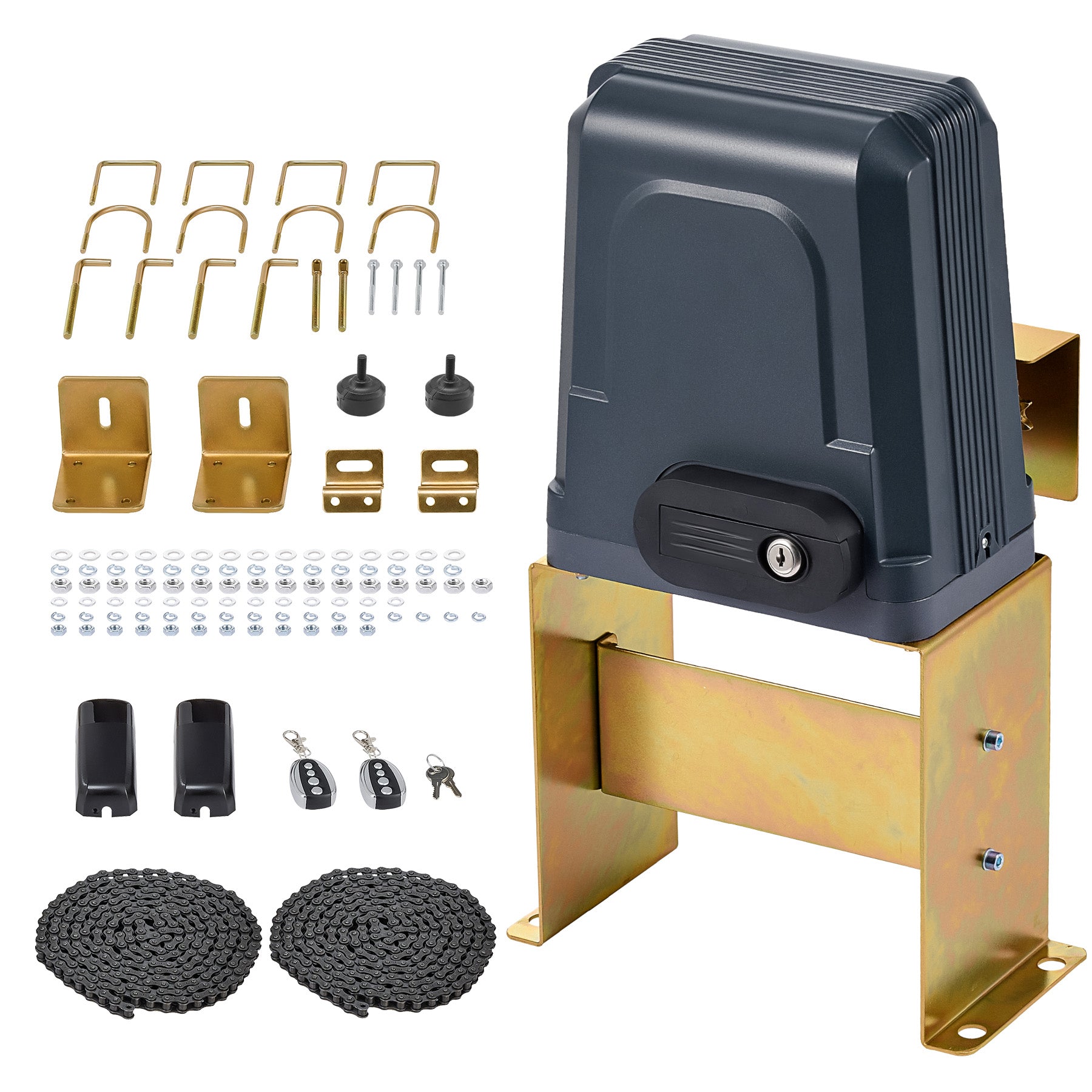 CO-Z Sliding Gate Opener Kit for Doors up to 1400lb 40ft