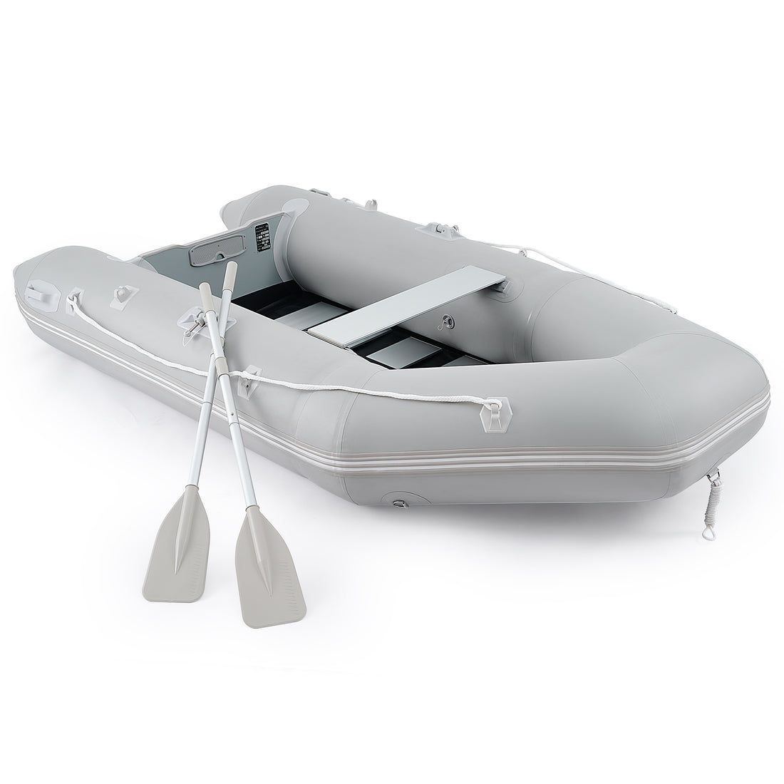 10ft Inflatable Raft CO-Z 10ft Inflatable Dinghy, 4-Person 990lb PVC Raft with Aluminum Oar
