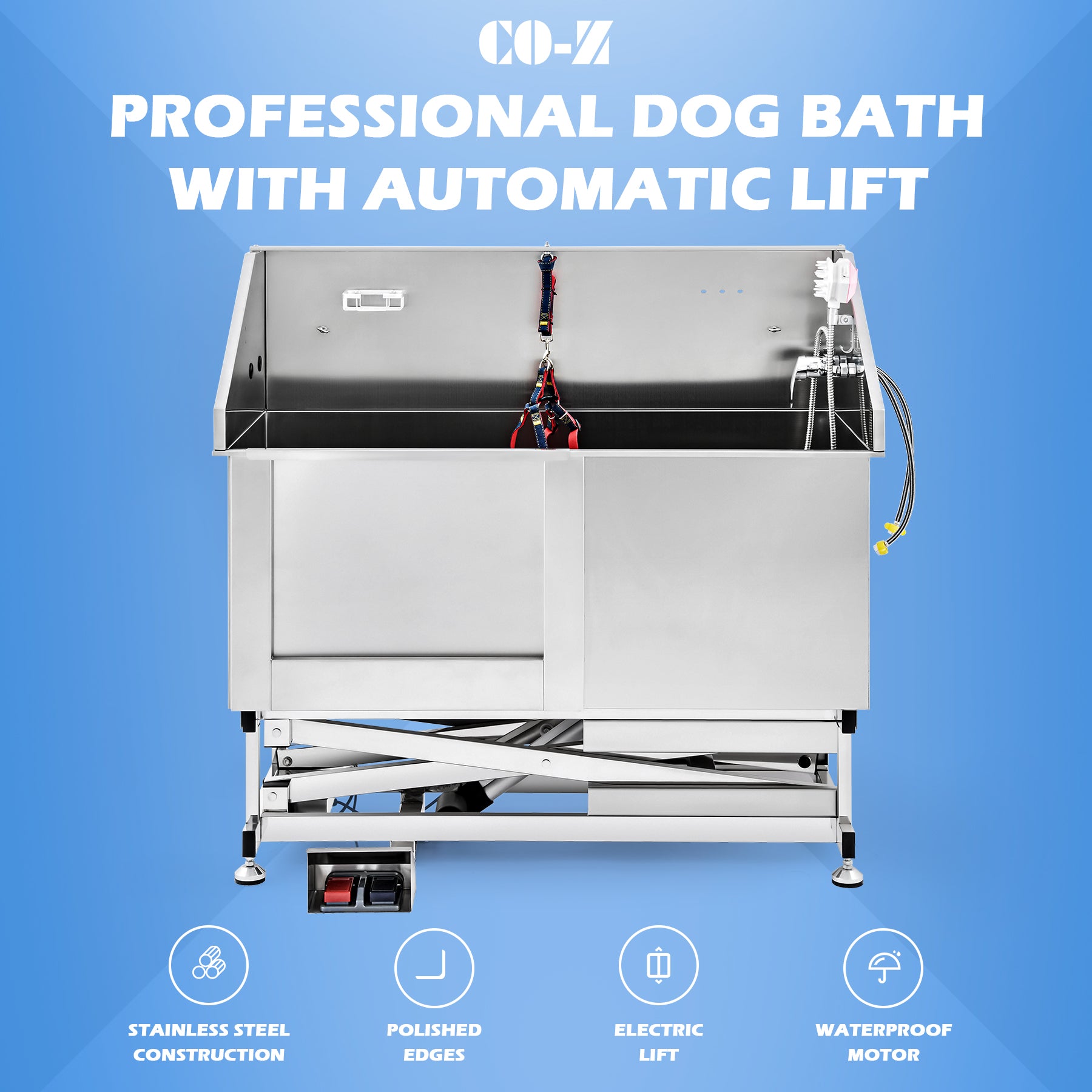 CO-Z Large Dog Washing Station for Home