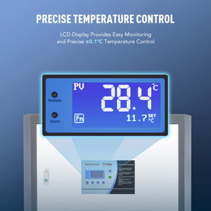 20 Ton Air-cooled Industrial Water Chiller 30HP 66 Gal. for Laser & CNC Cooling Chiller | CWTH-20