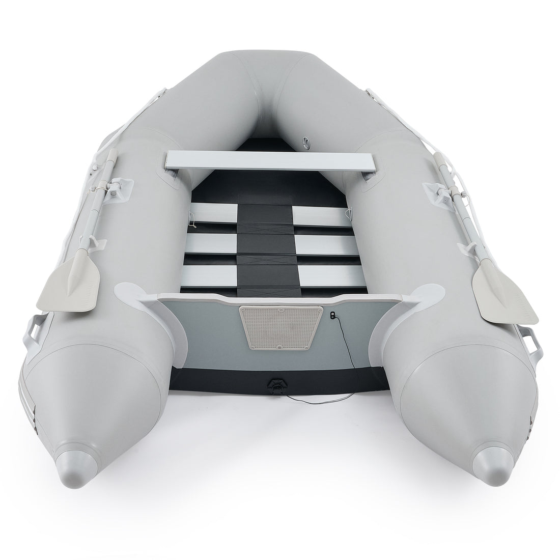 Floating Pvc Raft CO-Z 10ft Inflatable Dinghy, 4-Person 990lb PVC Raft with Aluminum Oar