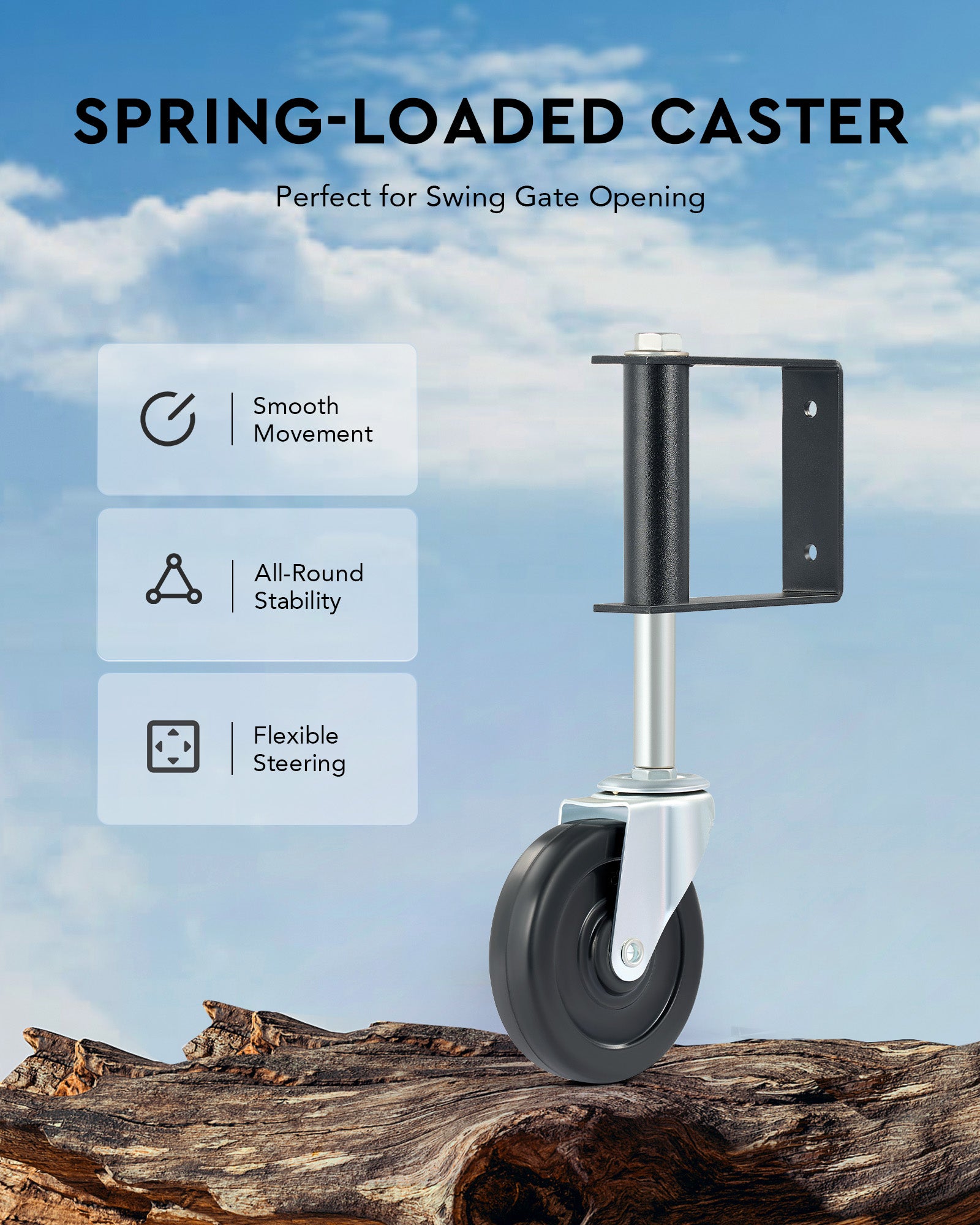 CO-Z 4 inch caster gate wheel