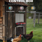 CO-Z Creworks Automatic Chicken Coop Door with Timer Control and Light Sensor