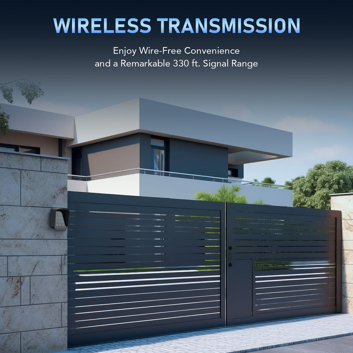 Gate With Keypad CO-Z Wireless Keypad Gate Opener (Digital Keypad IP54)