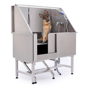 50" Stainless Steel Pet Grooming Tub - Dog Bathtub