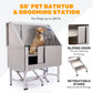 50" Stainless Steel Pet Grooming Tub - Dog Bathtub