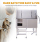 50" Stainless Steel Pet Grooming Tub - Dog Bathtub