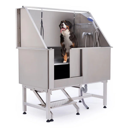 50" Stainless Steel Pet Grooming Tub - Dog Bathtub