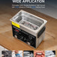 CREWORKS Authorized 3L Ultrasonic Cleaner with Heater & Timer, 120W Stainless Steel Cleaning Machine for Jewelry, Glasses & Watches
