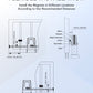 CO-Z Square Magnetic Limit Switches PC Gate Magnets for Sliding Gate Opener