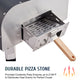 CO-Z 12 inch Outdoor Pizza Oven, Portable Wood Pellet Pizza Oven