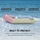 CO-Z 7.5ft Inflatable Boat for 2 PVC Dinghy Raft 660lb with Aluminum Oars & Pump