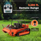 31.5" Remote Control Lawn Mower, 13.6HP Hybrid Power, Adjustable Height, 45°Slope Climbing