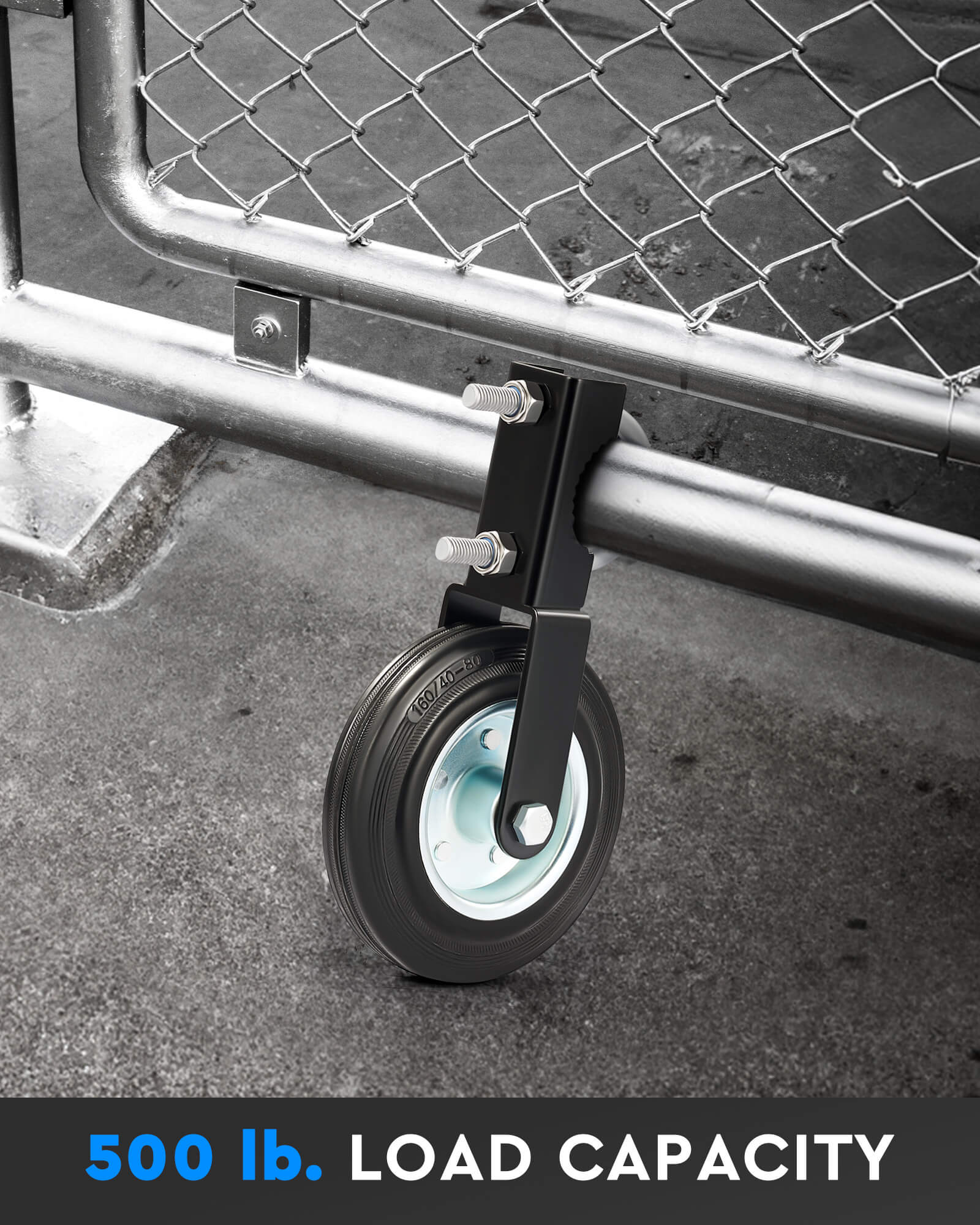 CO-Z 6 inch Gate Support Wheel for Metal Swing Gate