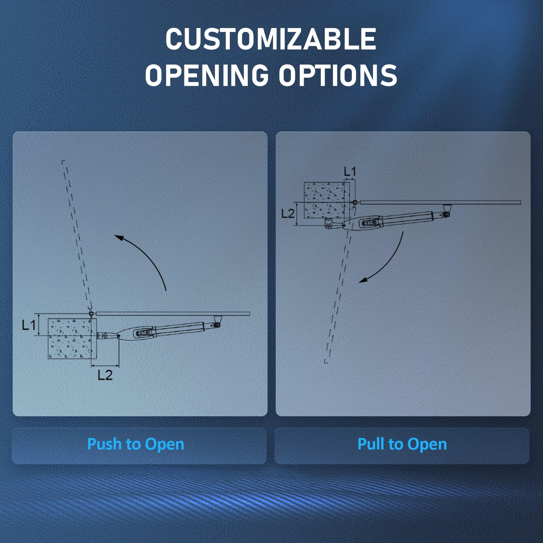  customizable Dual Swing Gate Opener Kit