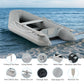 CO-Z 7.5ft Inflatable Boat for 2 PVC Dinghy Raft 660lb with Aluminum Oars & Pump