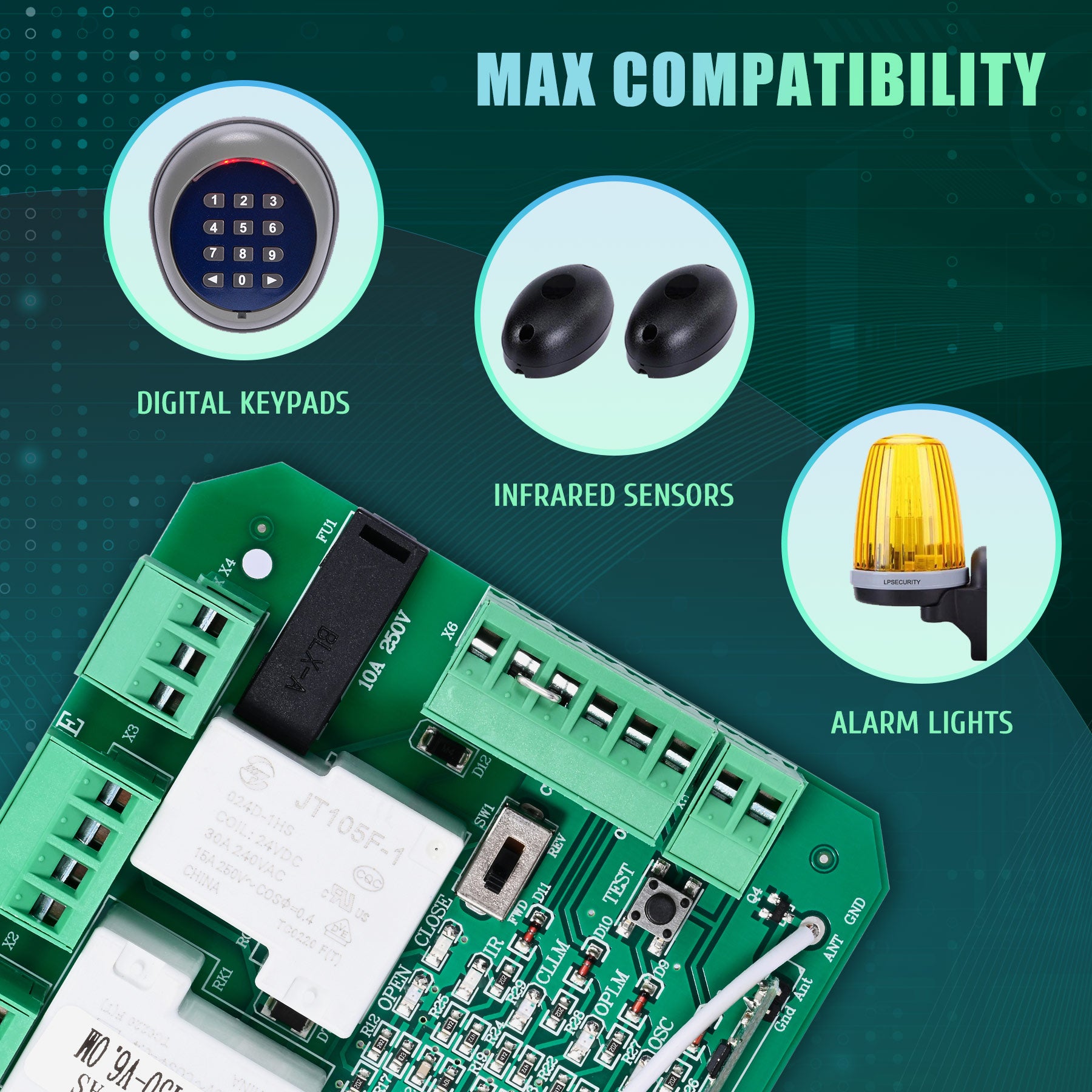 CO-Z Replacement Gate Operator Logic Board