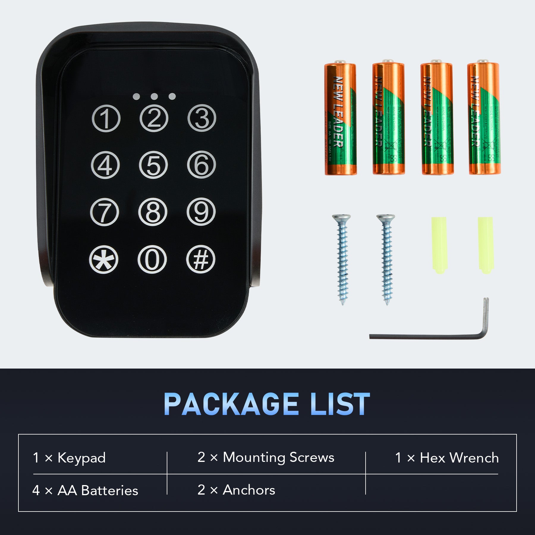 Gate With Keypad CO-Z Wireless Keypad Gate Opener (Digital Keypad IP54)