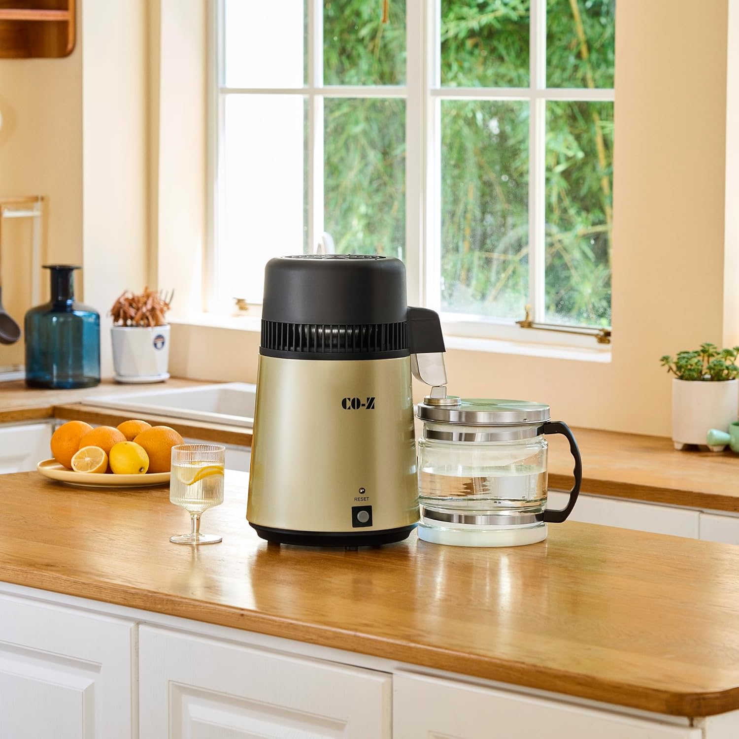 CO-Z Gold 1.1 Gallon Water Distiller, Distilled Water Maker