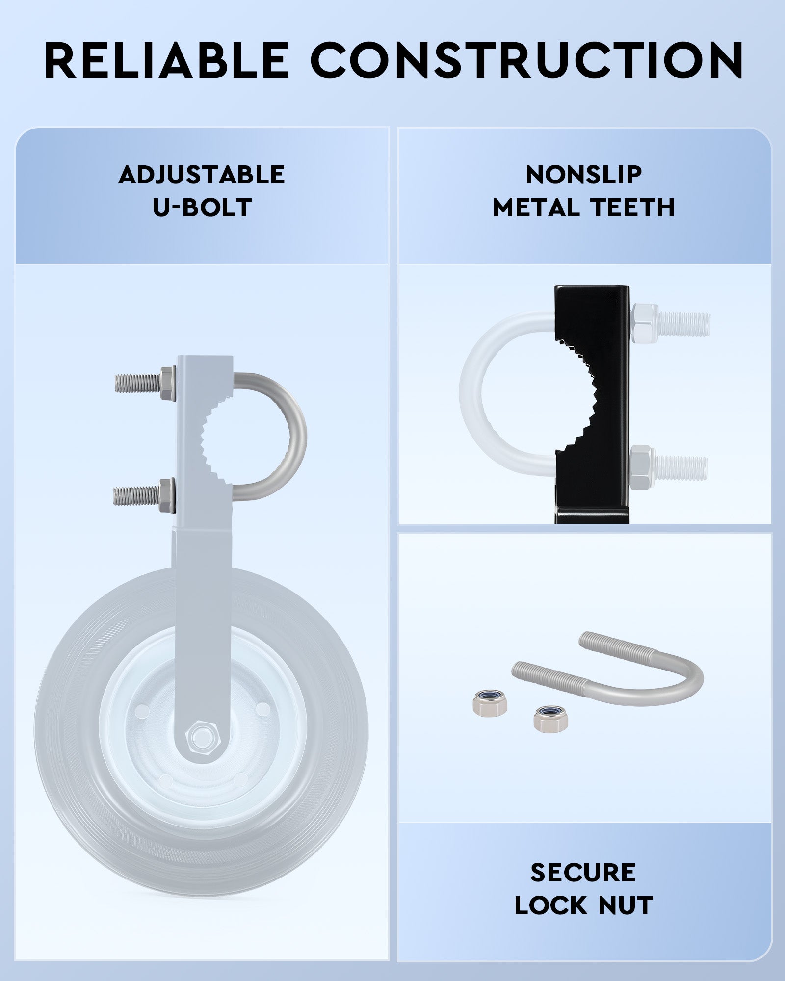 CO-Z 8 inch wheel for swing gate