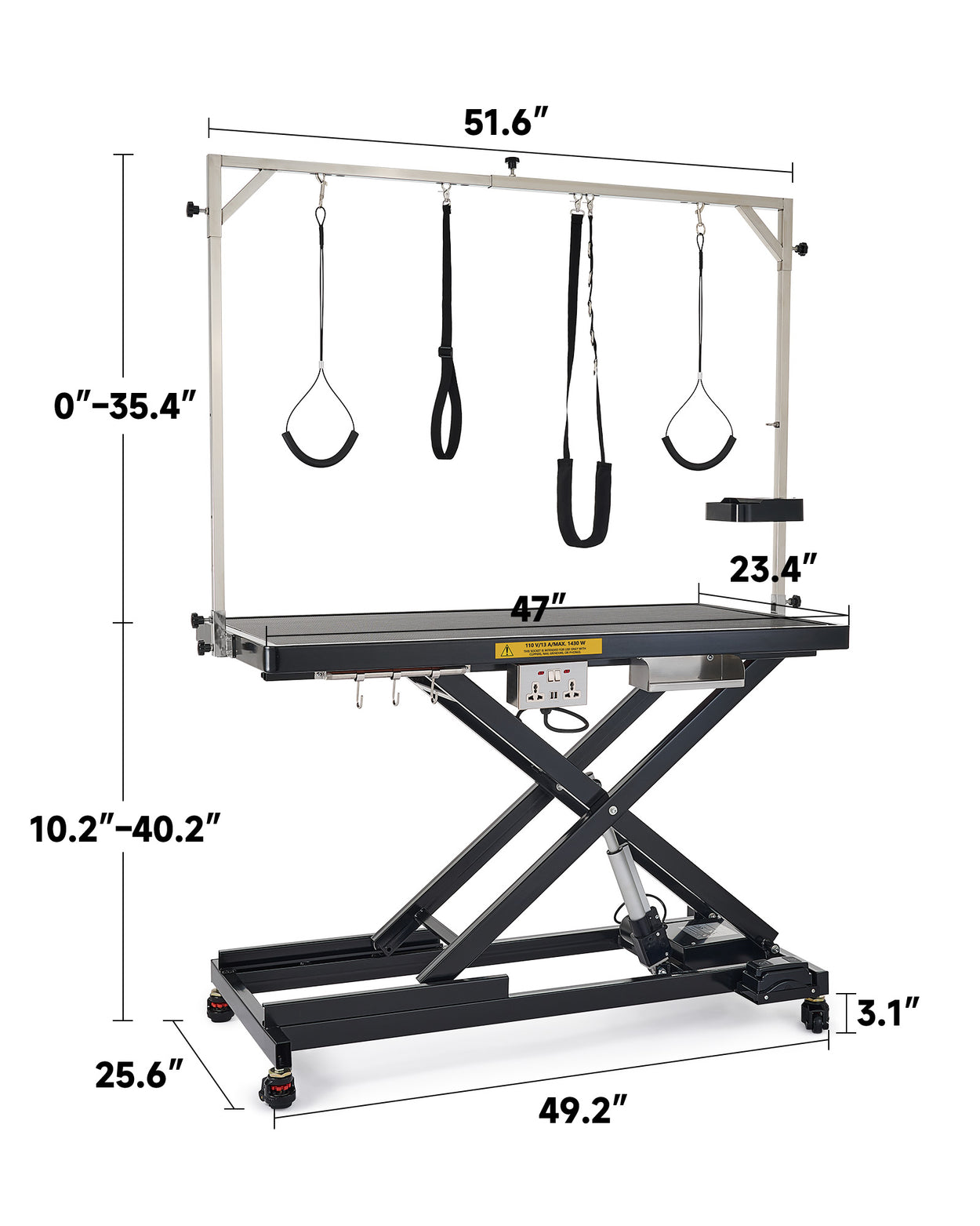 Adjustable height grooming table best sale