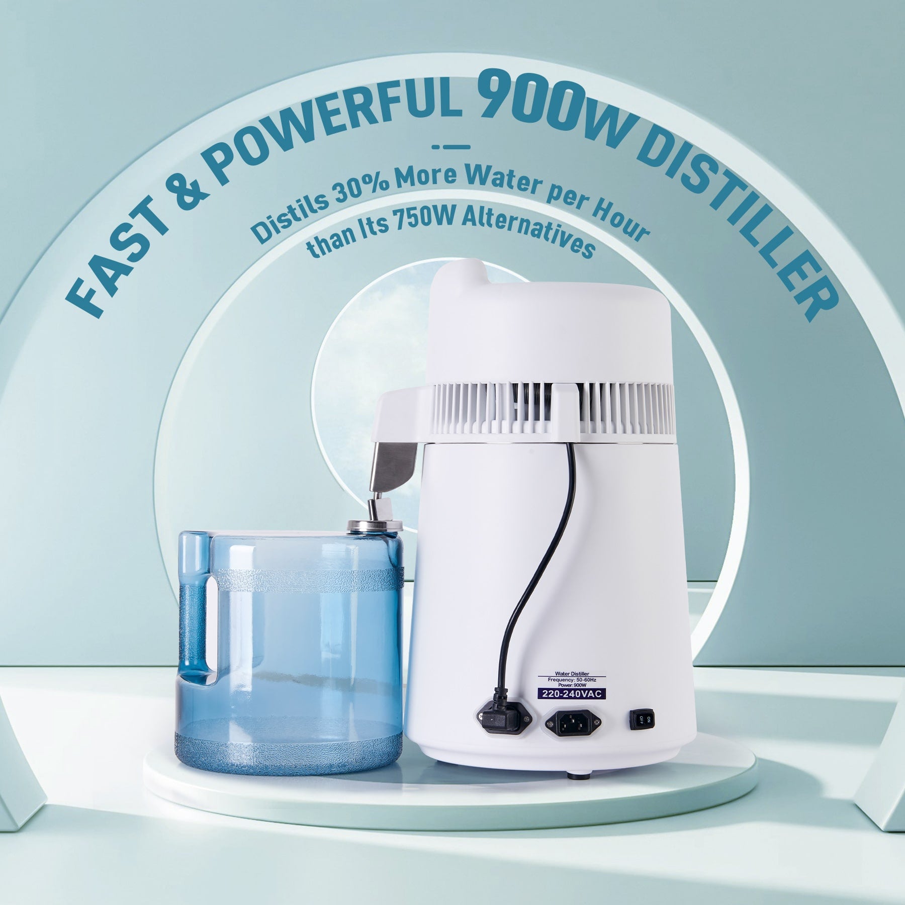 CO-Z 6L/1.6 Gallon Water Distiller with BPA Free Container