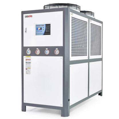 20 Ton Air-cooled Industrial Water Chiller 30HP 66 Gal. for Laser & CNC Cooling Chiller | CWTH-20