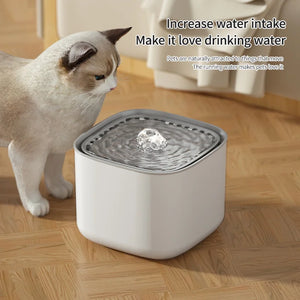 3L Cat Water Fountain with Automatic Filtration, Quiet Pump & USB Power, Large-Capacity Recirculating Pet Water Dispenser