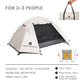 Camping & Backpacking Tent — Waterproof, Rainproof, Silver-Coated Sun Protection, Easy Setup Hiking Shelter