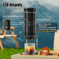 Portable Espresso Coffee Machine with Digital Display — 3-in-1 Capsule Coffee Maker for Car, Home & Camping