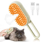 3-in-1 Steam Pet Brush for Dogs & Cats, Massage, Detangling & Hair Removal Grooming Comb with Gentle Spray