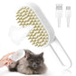 3-in-1 Steam Pet Brush for Dogs & Cats, Massage, Detangling & Hair Removal Grooming Comb with Gentle Spray