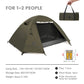 Camping & Backpacking Tent — Waterproof, Rainproof, Silver-Coated Sun Protection, Easy Setup Hiking Shelter