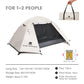 Camping & Backpacking Tent — Waterproof, Rainproof, Silver-Coated Sun Protection, Easy Setup Hiking Shelter