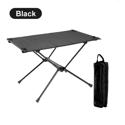 Camping Folding Table — Lightweight 1680D Oxford Roll-Up Portable Aluminum Alloy Table for Outdoor Picnic & Travel