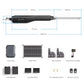 Zumi-Authorized WS2 Pro 1100 lb. Solar Heavy Dual Swing Gate Opener with Battery