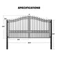 ZUMI Broadway Style Dual Swing Driveway Gates